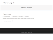 Tablet Screenshot of decamping.com.ar